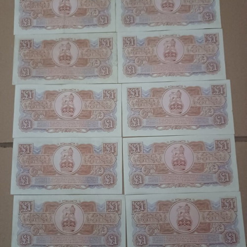 British Armed Forces Special Voucher £1, 3rd Series, set of 10