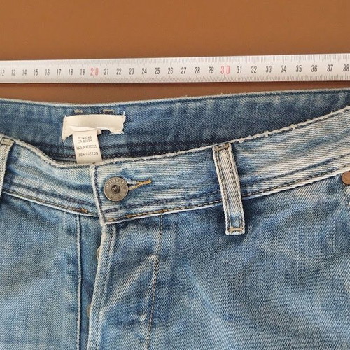 Diesel Krooley Utility men's denim shorts, size W30, light blue