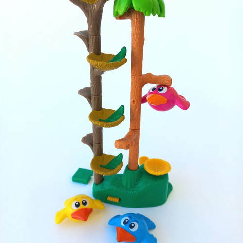 Vintage collectible spinning skill game with birds and magnets like new