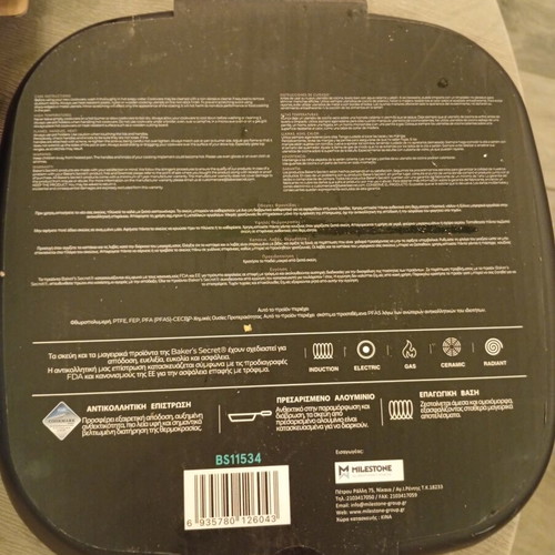 Nonstick frying pans set of 3, including grill pan