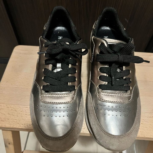 Hogan sneakers athletic like new, size 38, beige brown