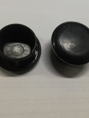 Plastic round cap for 1''1/2 pipe, new, pack of 40 pcs