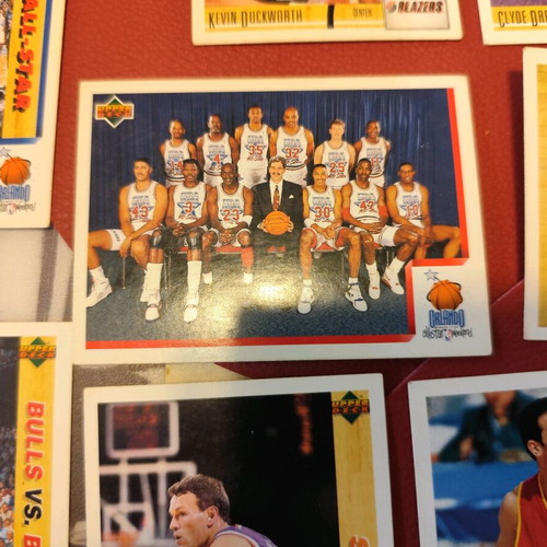 Lot vintage 38 cards Upper Deck NBA 1992 used