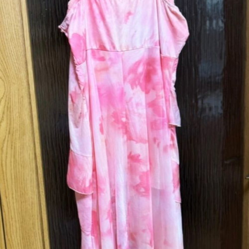 Dress pink, like new, elastic, sizes S/L