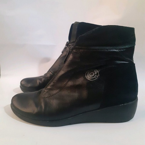 Patricia Miller leather ankle boots used, black, size 38