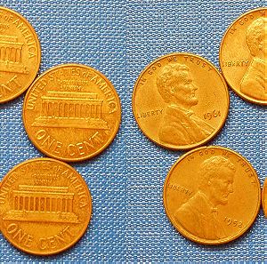 Αμερική Ηνωμένες Πολιτείες 5 Σεντς 1952-1966 5 νομίσματα (В 029)