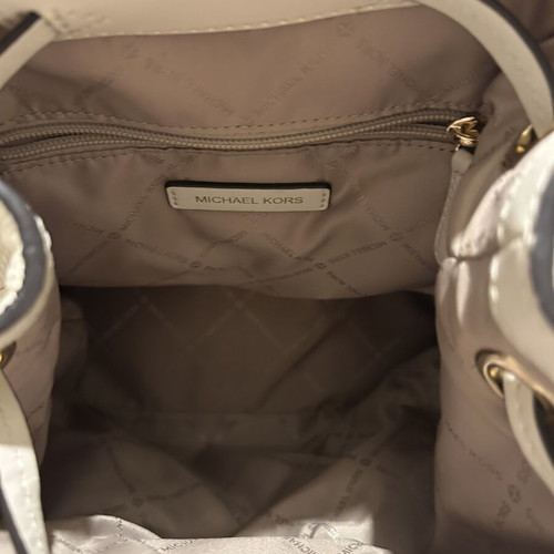 Michael Kors leather backpack, beige