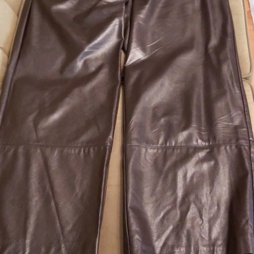 Access leather pants brown medium new