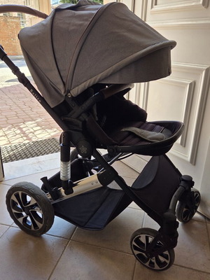 Bebe Stars Belize 3-in-1 stroller used, with bassinet and car seat