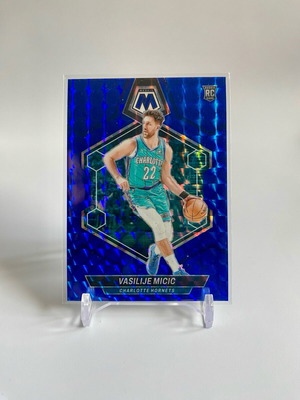 2023-24 Panini Mosaic Vasilije Micic RC Blue Prizm card like new Charlotte Hornets