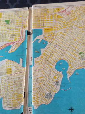 Atlas with many maps used, missing covers