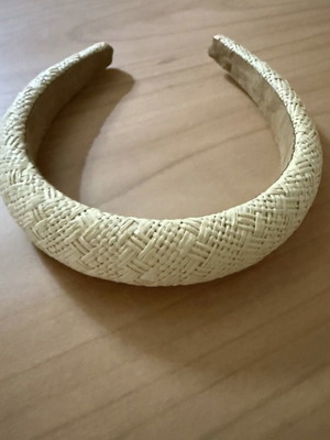Straw Hairband beige, like new, one size