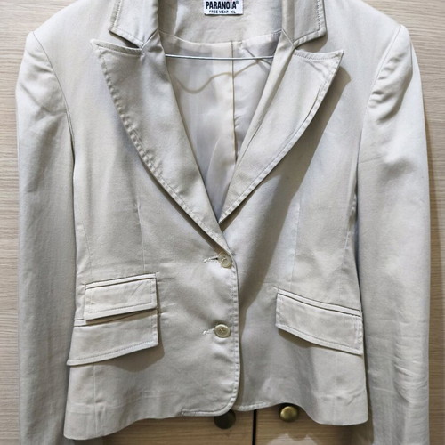 Paranoia women's jacket new, spring fitted beige XL