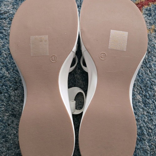 Stephan women's platform sandals size 41 new white with 9 cm heel