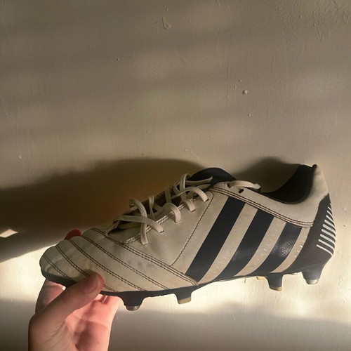 Adidas Predator LZ TRX FG football shoes white, dark blue, like new