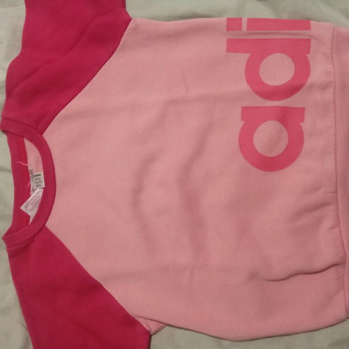 Pink Adidas sweatshirt for 4 years old, like new