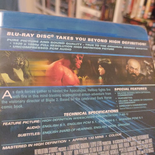 Hellboy Blu-Ray new, English subtitles, UK import