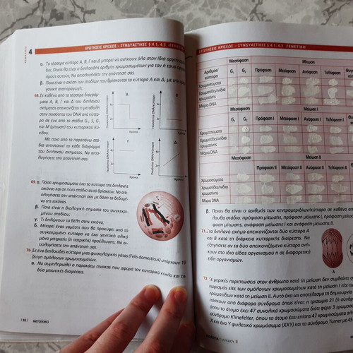 Biology Grade 3 High School used, Mitosis, Meiosis, Cell Division, Metaixmio