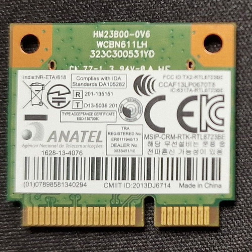 RTL8723BE wifi card used for laptop