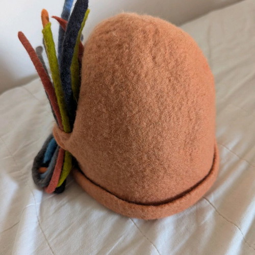 Wool handmade hat like new, multicolored