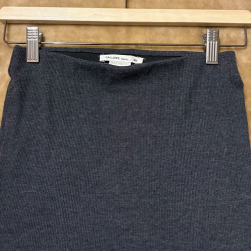 Calliope ribbed midi skirt gray like new