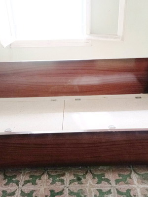 Divan bed used with storage space