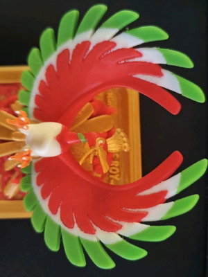 3D Printed Ho Oh Pokemon Cartridge Silk Gold New