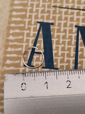 Nose piercing used, one size, does not tarnish