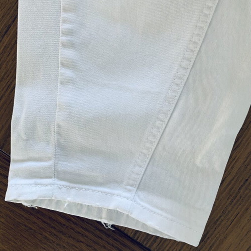 Frankie Morello white baggy loose cropped pants used, size S