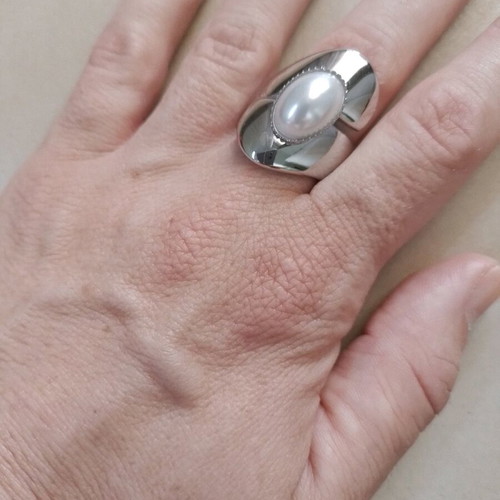 Ring new silver with box