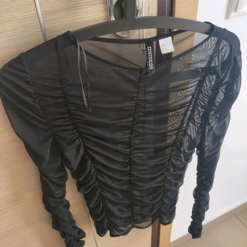 Women's transparent black H&M shirt small like new