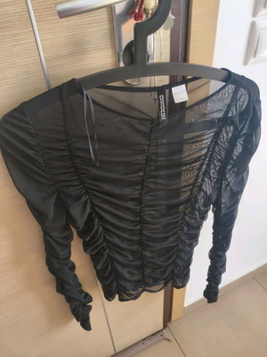 Women's transparent black H&M shirt small like new