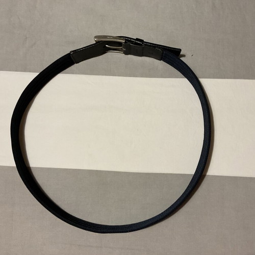 Prada men's belt fabric leather black like new