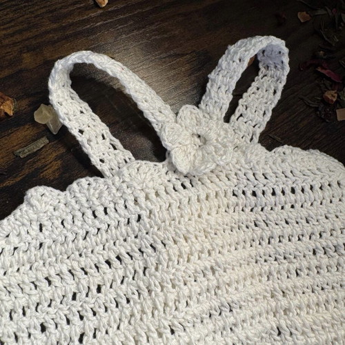 Handmade crochet top white new