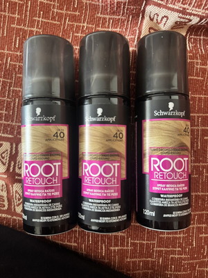 Schwarzkopf Root Retouch spray pack of 3 dark blonde