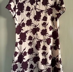 Mini floral dress used with V neck in pink-bordeaux ASOS