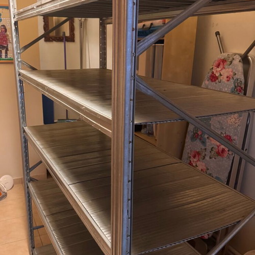 Professional metal shelving unit USA, height 200 width 140 depth 50