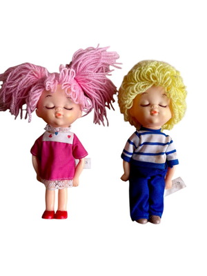 80's vintage dolls used, couple