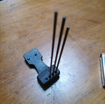 Clock block bell like new, copper pendulum