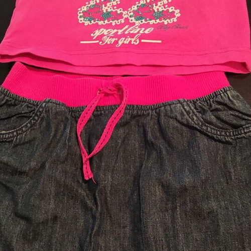 Girls' clothes size 7-9 like new (Palomino skirt, top, 3 leggings)