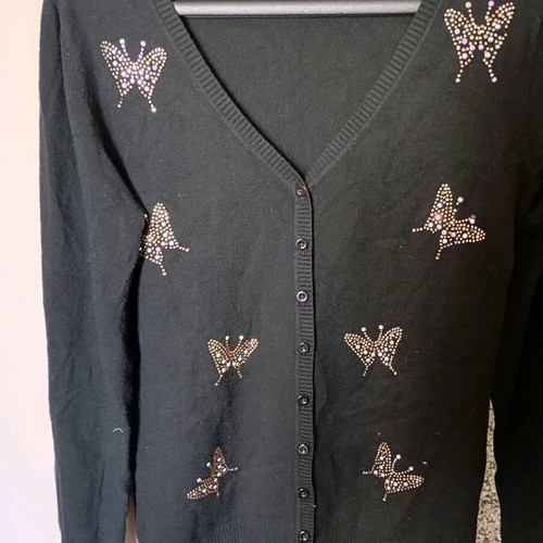 Black cardigan size S with soft texture like new