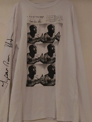 2PAC Bershka men's shirt new, white, sizes M and L