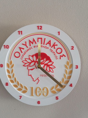 Olympiakos wall clock 100 years new