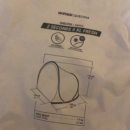 Quechua Tent like new, easy to use and convenient