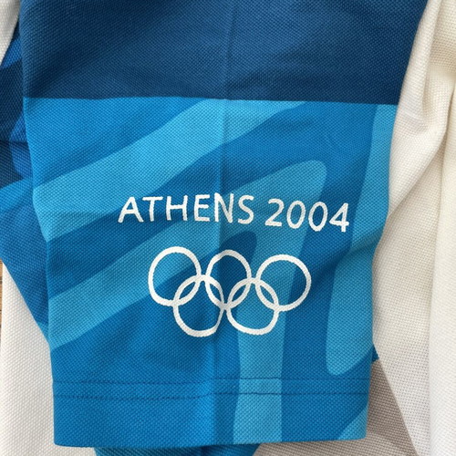 Adidas Athens 2004 Olympic Volunteer Polo shirt like new