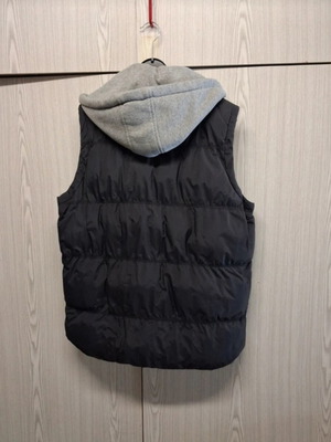 Republic puffer vest used, black, size L