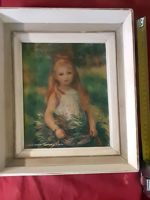 Auguste Renoir Το Κορίτσι με το Δεμάτι κάδρο με εκτύπωση 30,5x26 εκ.