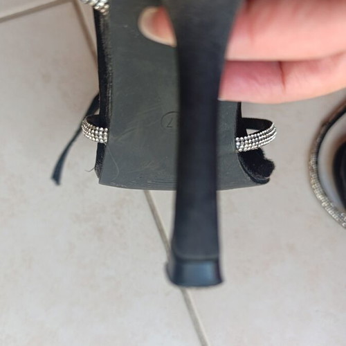 Two pairs of sandals like new, size 37, black