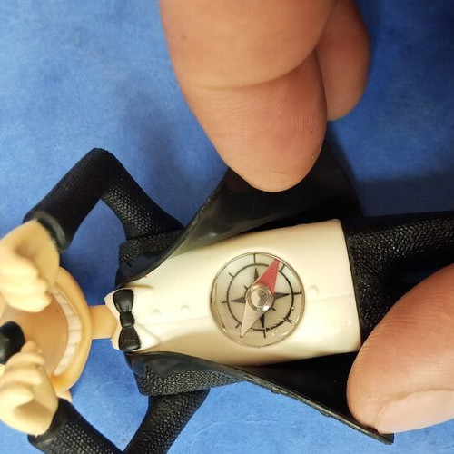 Roddy St. James collectible figure with compass, like new, Flushed Away McDonald's 2006