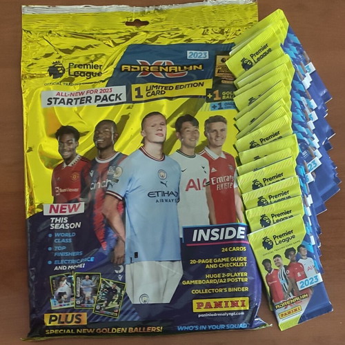 Panini Adrenalyn XL Premier League 2023 starter pack με 25 σφραγισμένα φακελάκια καινούργιο